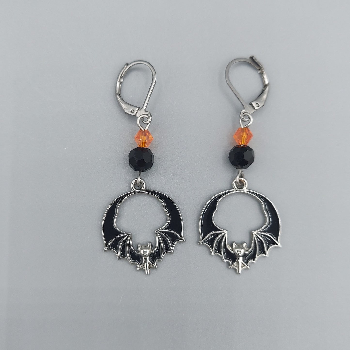 Black Bat Earrings
