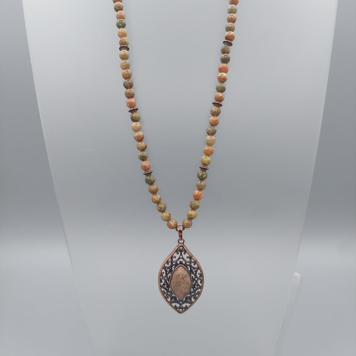Rhodonite Marquise Necklace