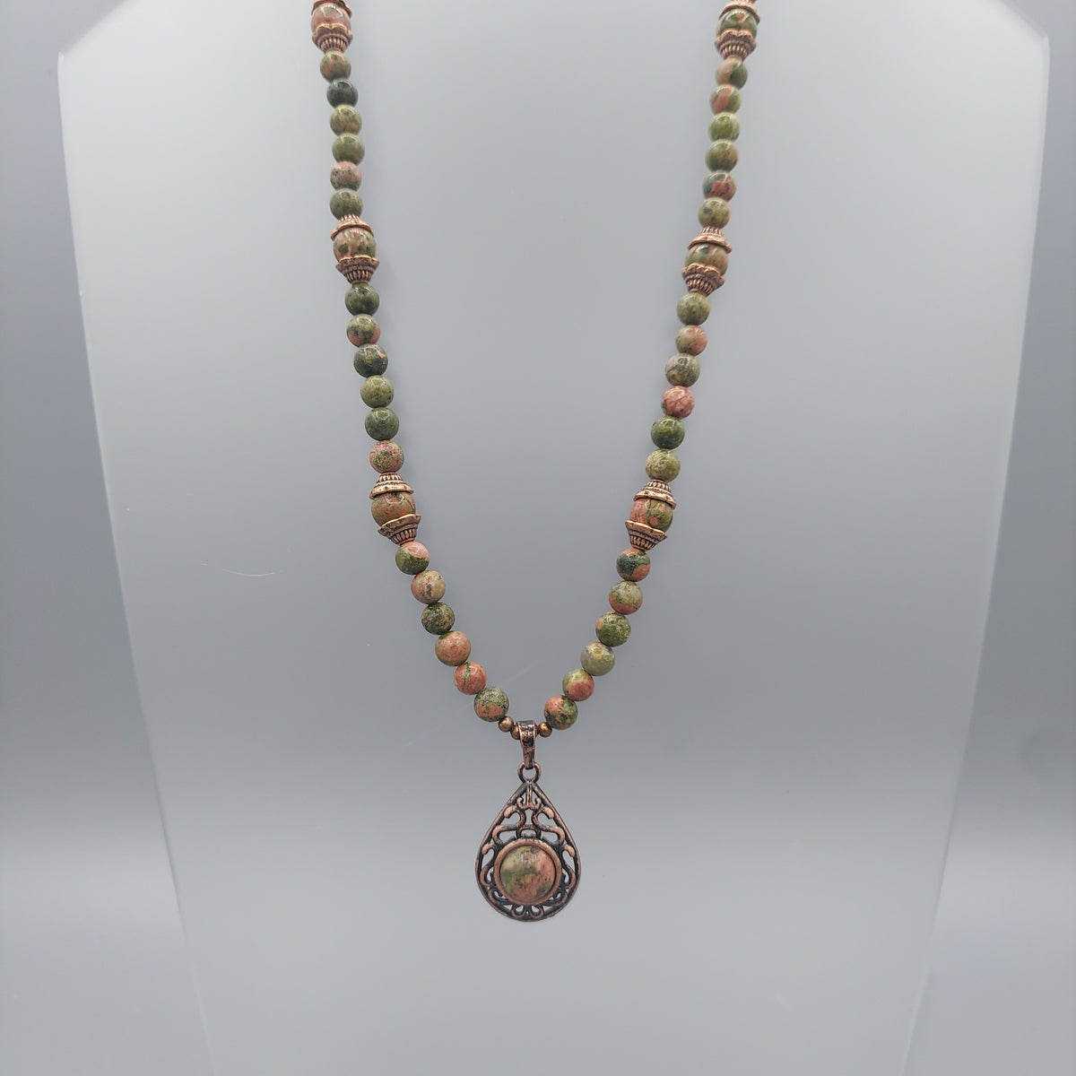 Unikite Teardrop Necklace