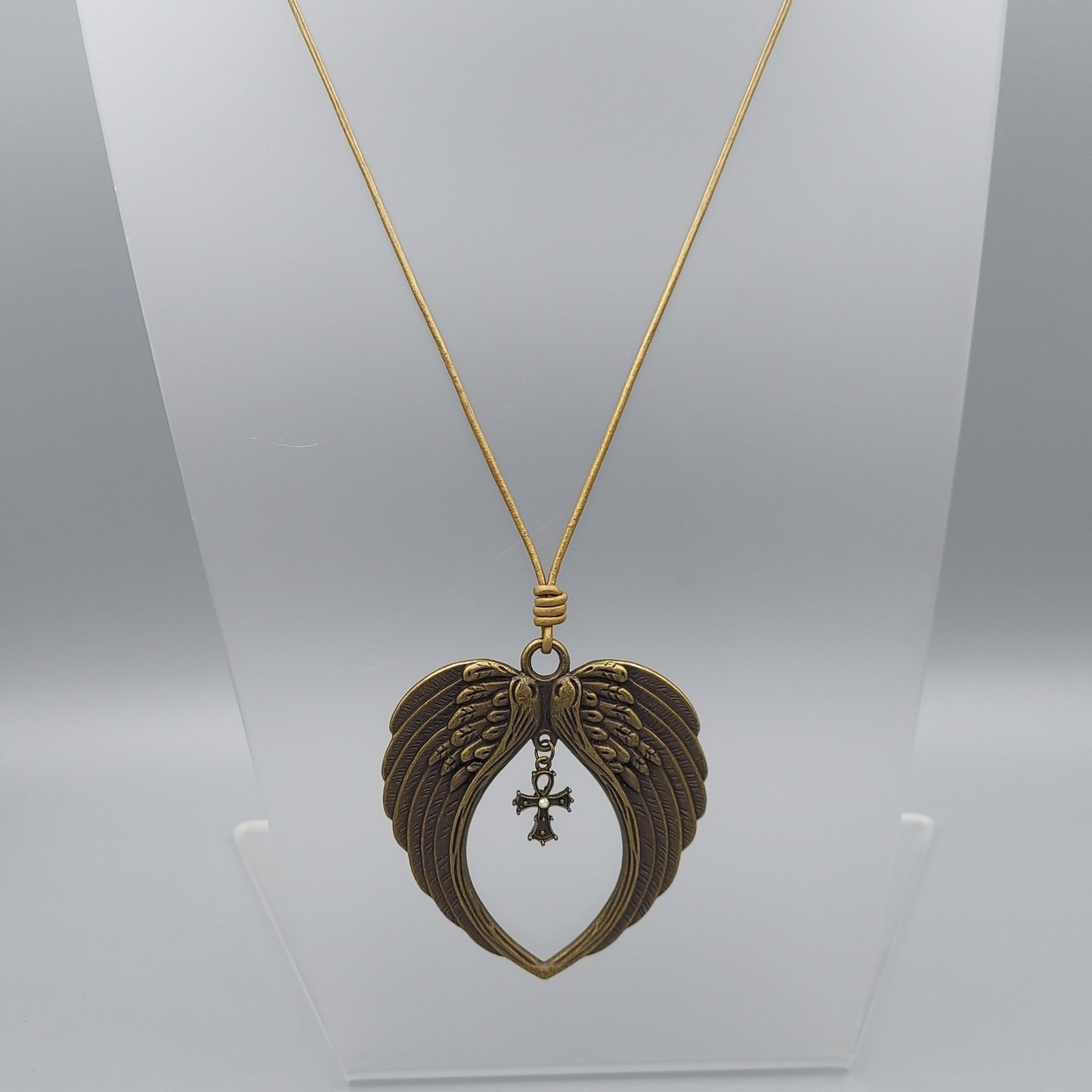 Large Angel Wings Necklace