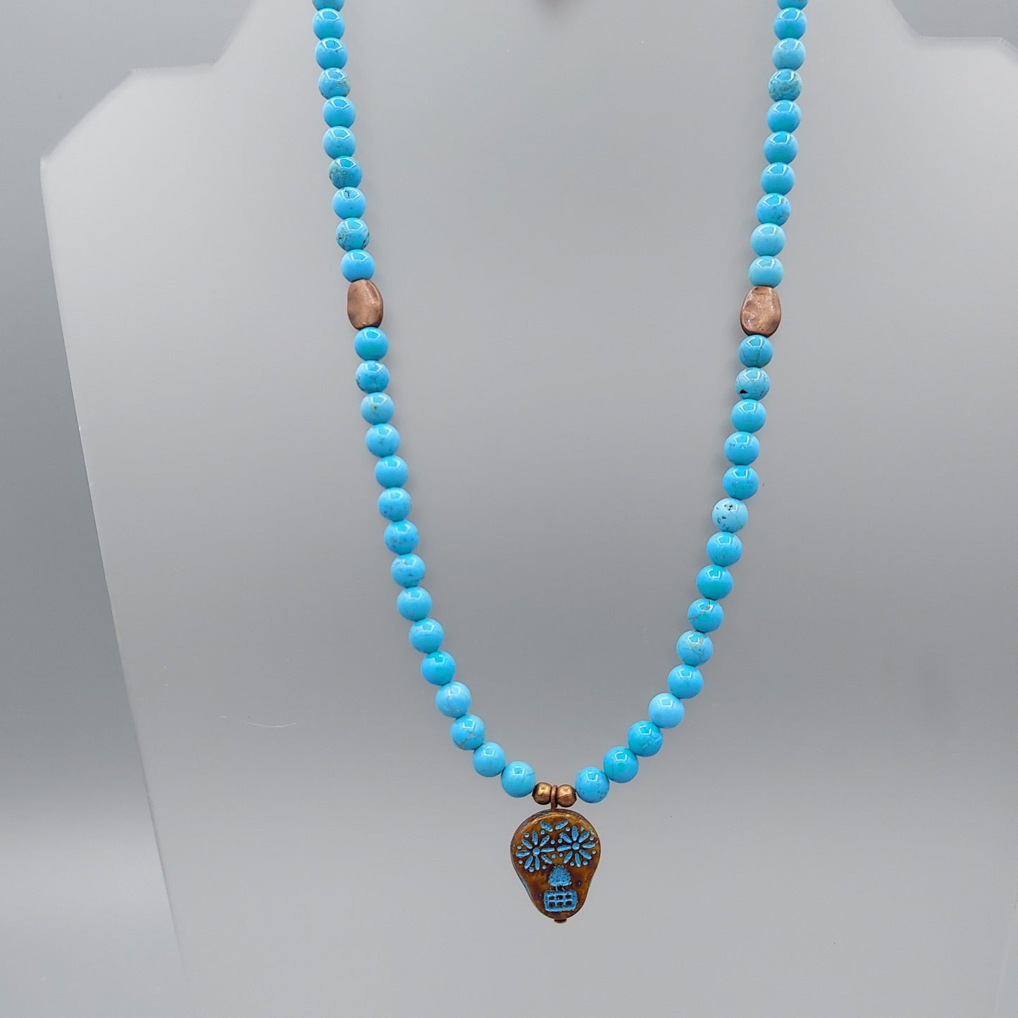 Brown Sugar Skull Necklace