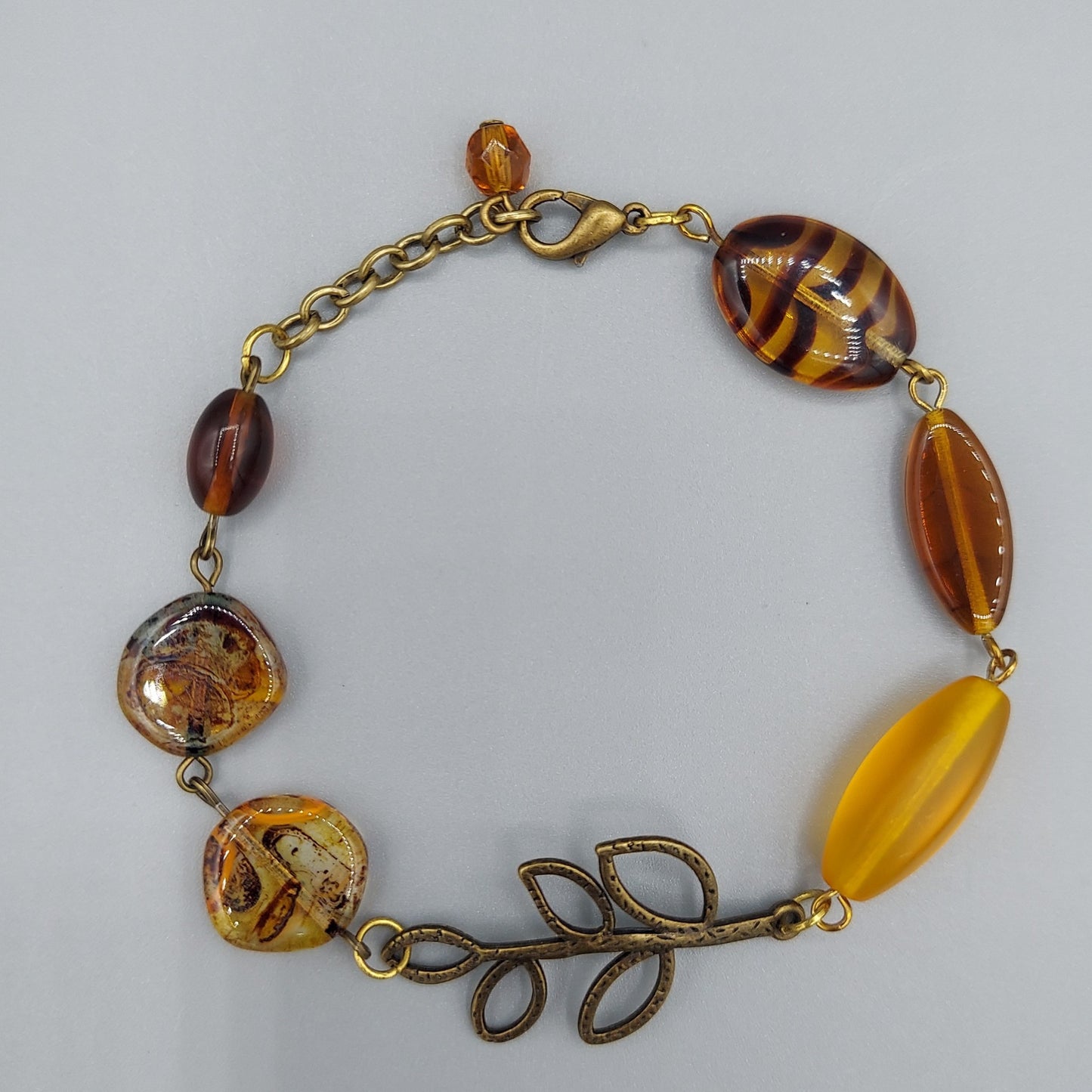 Bronze Branch Bracelet/Brown/Yellow