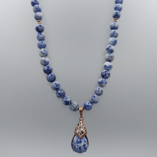Blue Spot Jasper Necklace
