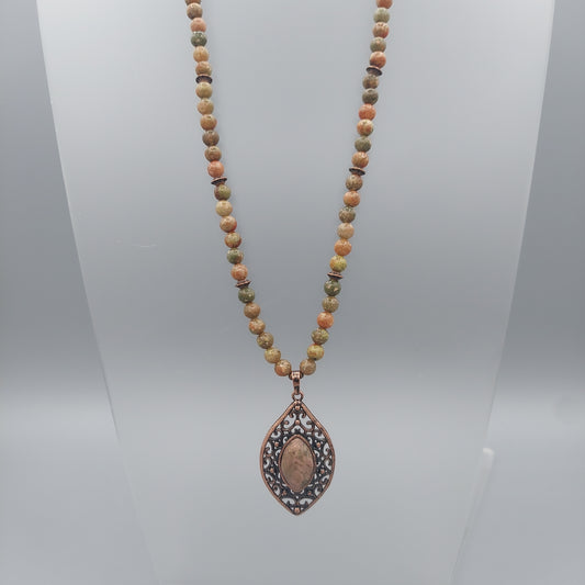Rhodonite Marquise Necklace