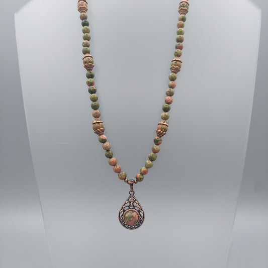 Unikite Teardrop Necklace